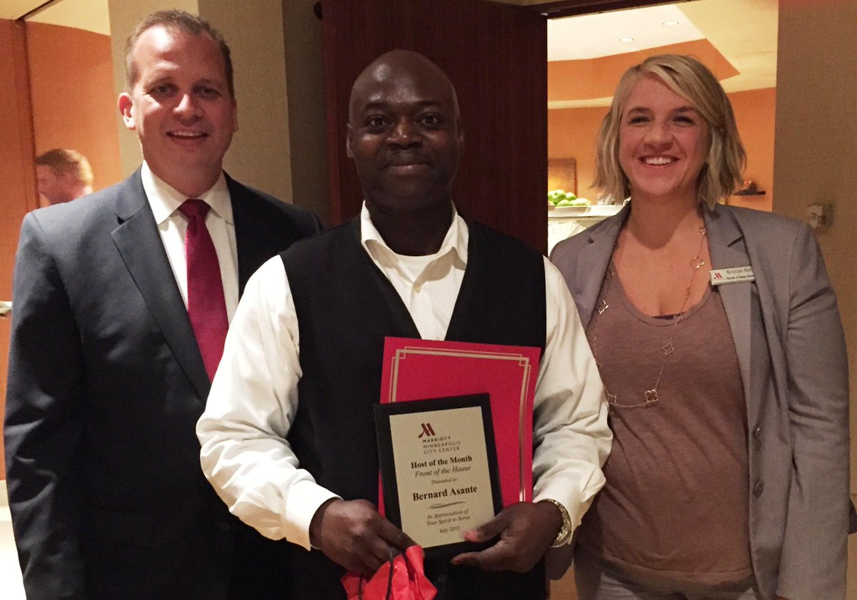MarriottMPLS's tweet photo. Please join us to congratulate Ben as our July Host of the Month - Front of the House! http://t.co/JGXcf1QOdA