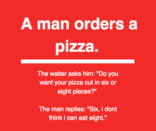 FortelsPizzaDen's tweet photo. Pizza jokes. http://t.co/7aAiVwRkc4