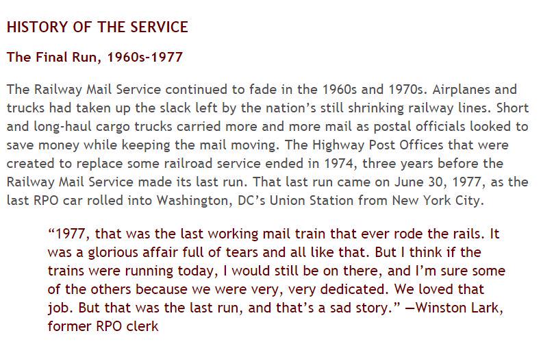 The Railway Mail Service had its last ride in 1977: s.si.edu/1Jmbp3z Right here in DC! #NationalDogDay
