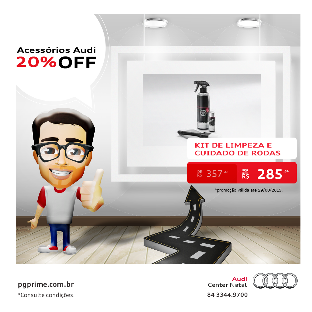 pgprimeauto's tweet photo. Seja em Natal ou em João Pessoa, a #Audi tem o acessório certo para você! Confira os descontos dessa semana. http://t.co/MKzyOQn5Pr