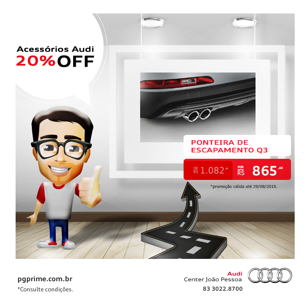 pgprimeauto's tweet photo. Seja em Natal ou em João Pessoa, a #Audi tem o acessório certo para você! Confira os descontos dessa semana. http://t.co/MKzyOQn5Pr