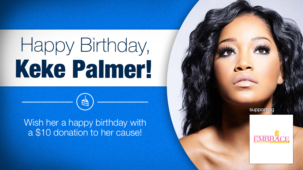 Happy Birthday Wish her a happy birthday with a $10 donation to 