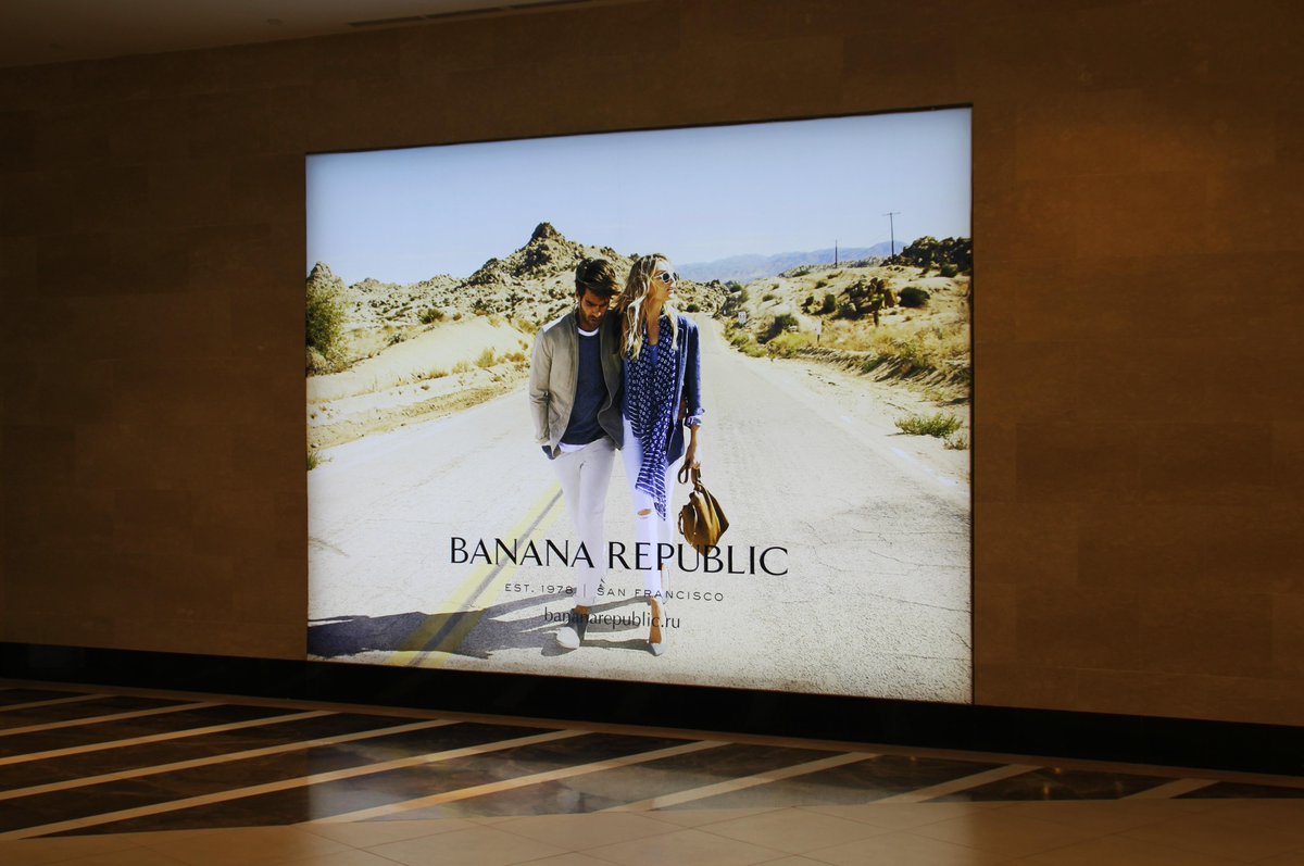 PrintRF's tweet image. Оформление сети магазинов #BANANAREPUBLIC #MatrixFrame #МатриксФрейм