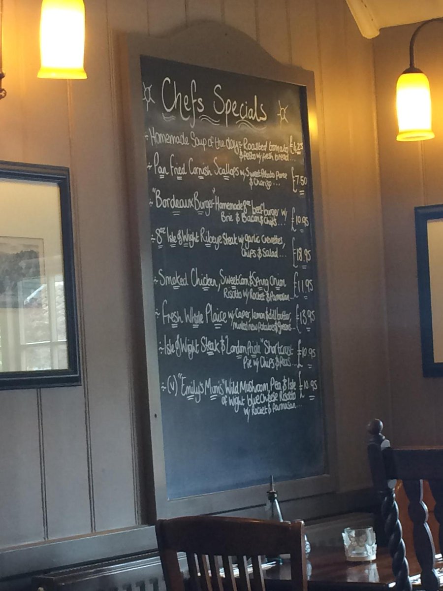 <a href="/MattandCat/">Matt and Cat</a> yes we have come back for the second time in a week wonderful food and ale <a href="/pointerinn/">Pointerinn</a> <a href="/VisitIOW/">Visit Isle Of Wight</a>