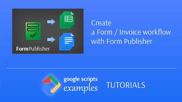 TeamScripts's tweet image. #FormPublisher tutorial: create customized files upon form submissions (reports, invoices)
goo.gl/Fnl8qq