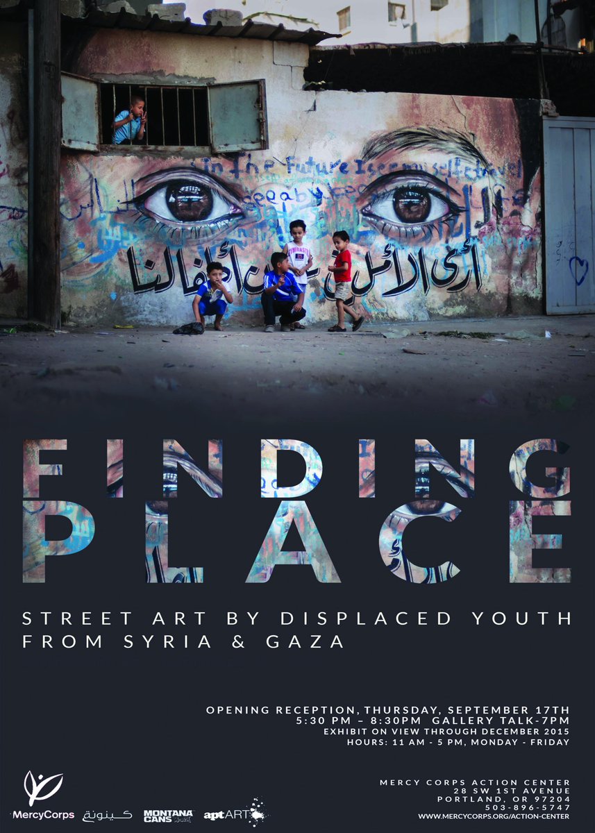 aptARTs's tweet image. DELIGHTED to announce upcoming show-FINDING PLACE- in @inDowntownPDX with @mercycorps Come check it out on Sept 17th