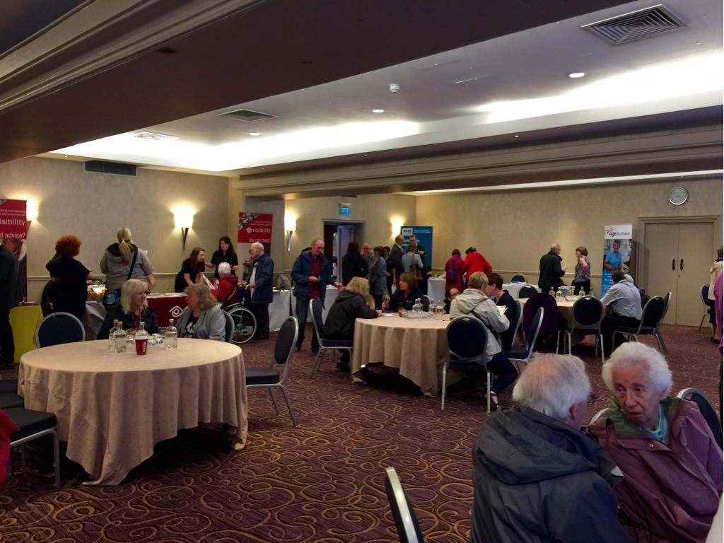 LindaCHoward's tweet image. Busy #Visionware event at Central Hotel, Glasgow #VisuallyImpaired