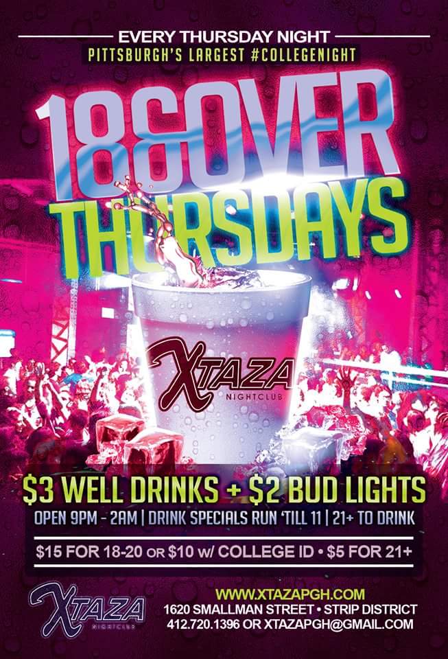 Don't miss the cities largest 18 &amp; Over College Party.... tomorrow night at Xtaza!!