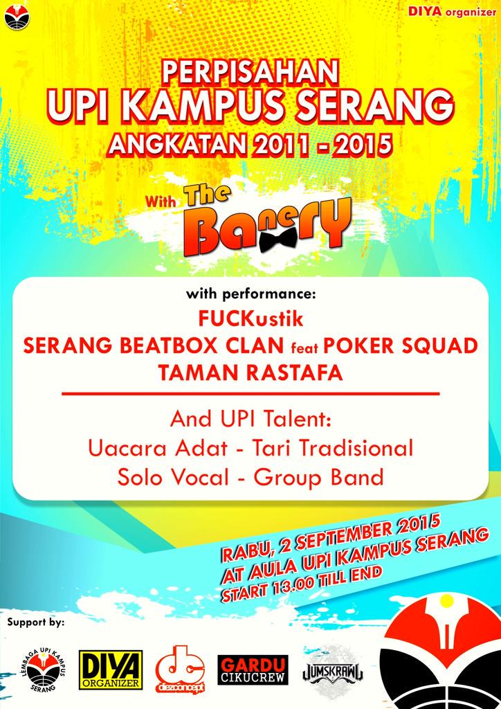 02 september 2015, perpshn upi kmps srg with <a href="/TheBanery_/">The Banery</a> feat FUCKustik, taman rastafa, serang beatbox ,poker squad