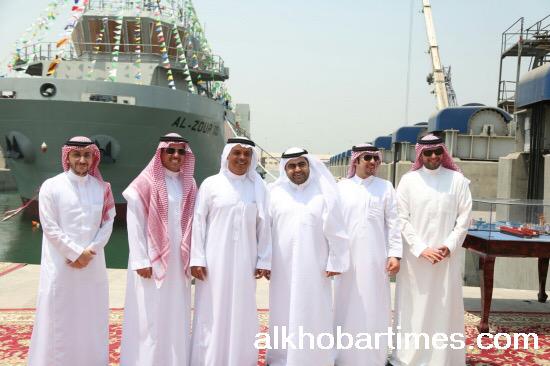 تدشين أول سفينة صناعه سعوديه محليه  بنسبة 100% لصالح خفر السواحل بالكويت. CNVSKOVUAAA0inK