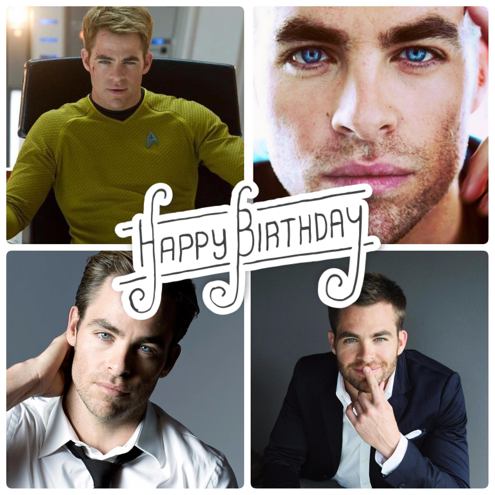 It\s Chris Pine\s Birthday today!! Wish him a very happy birthday (try not to get lost in his deep blues eyes) 