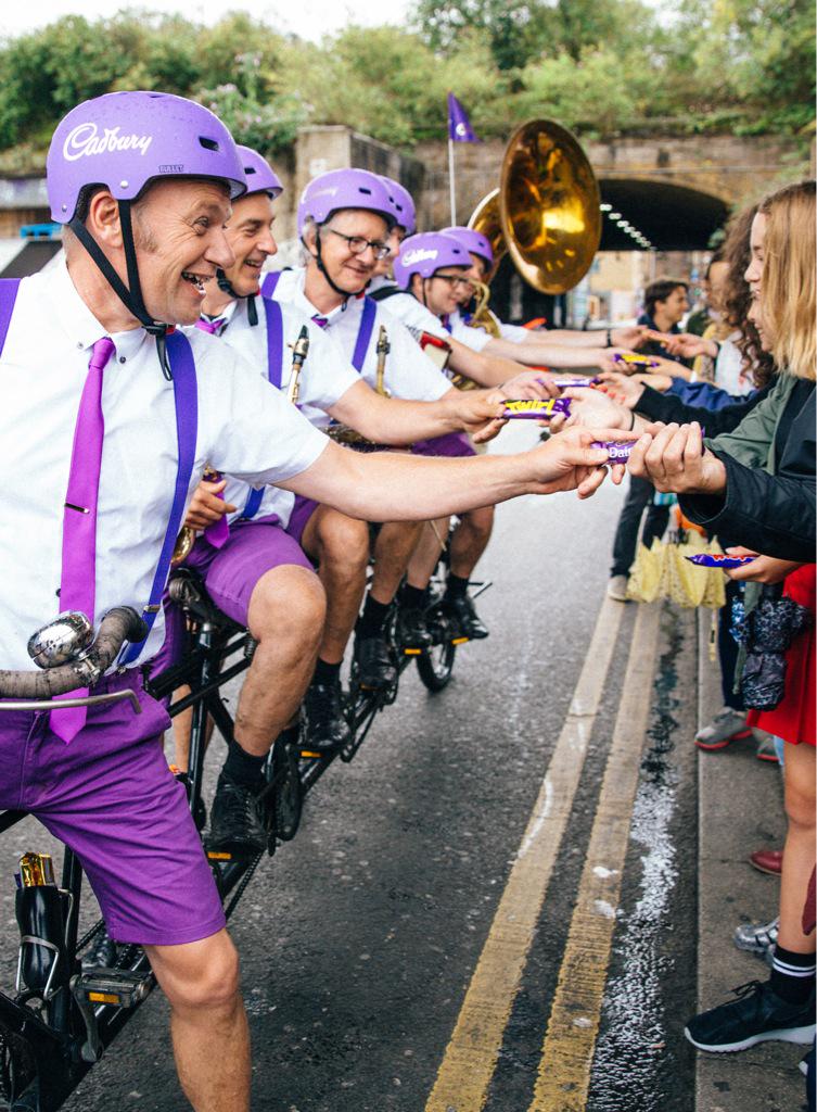 CadburyUK's tweet photo. Our #Joycycle is hitting the streets again with sweet treats for queuers! Look out for us in the joy lane #FreeTheJoy http://t.co/6kh5JGe8Ga