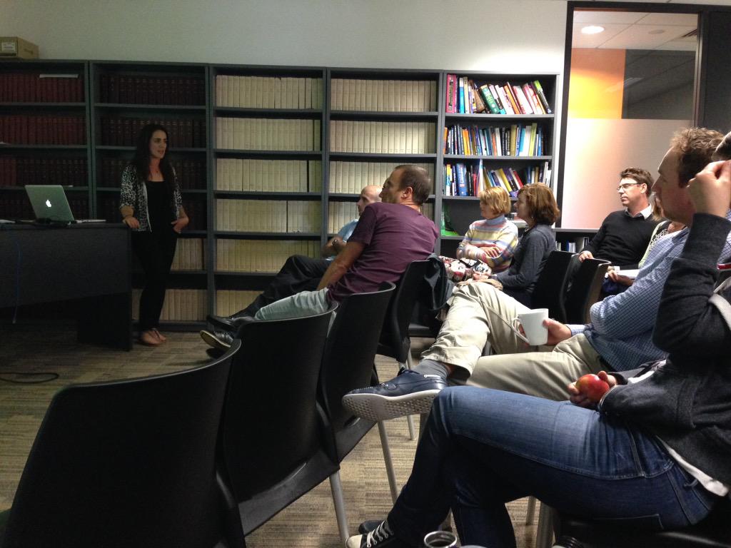 Dr Tori Sprung shares her research with us at UWS seminar #exercisephysiology