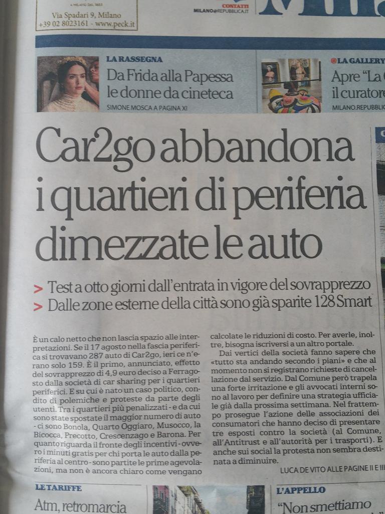 Cami_sale's tweet photo. #milano @car2goItalia abbandona la periferia, strategia fallimentare 
Su @rep_milano @LucadeVito http://t.co/wl65hamwyk
