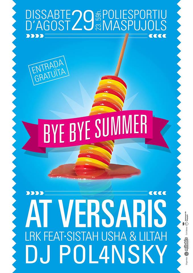 Milubis_'s tweet photo. Una festassa per tancar la Festa Major!
Amb @atversaris, @LaRisspectKrew i DJ Pol4nsky

info: https://t.co/TDabDCJddP http://t.co/xzLFf3VlbG