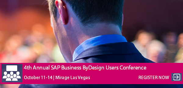 SAPByDesign_EAM's tweet image. #all4cloud with #eam4cloud SAP Business ByDesign User Conference Las Vegas ow.ly/RnzMA