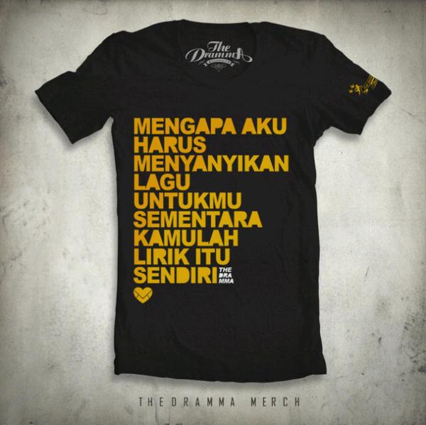 Kembali ke Masa lalu, kita ada rencana mau mengeluarkan Merch ini lg, yg minat coba minta Retweetnya ? #THEDRAMMATees