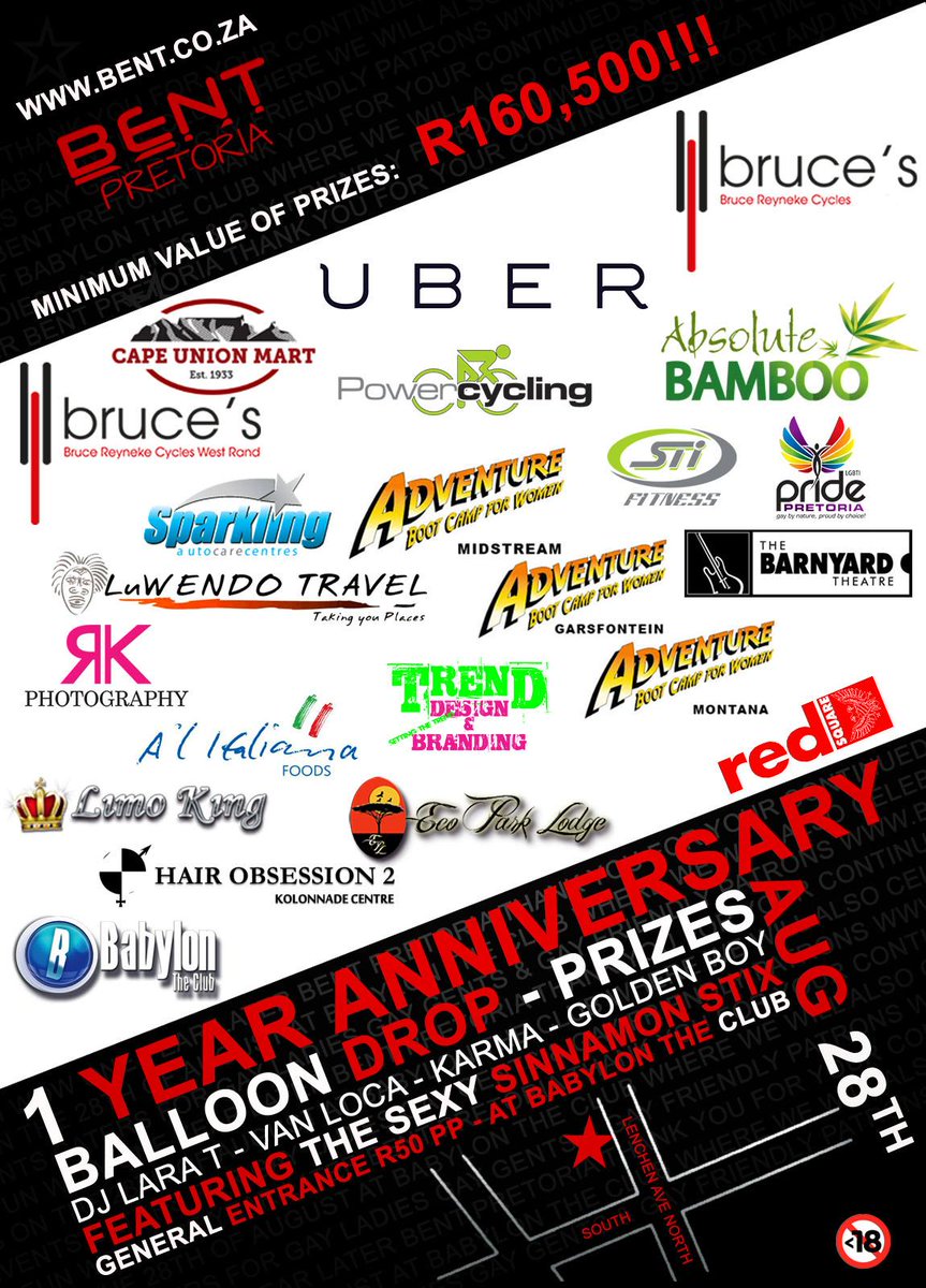 BALLOON DROP: 782 prizes valued at minimum R160,500!!! <a href="/larawalters/">Lara T</a> <a href="/DJKarmaSA/">Karma</a> <a href="/VanLoca/">Van Loca</a> bent.co.za