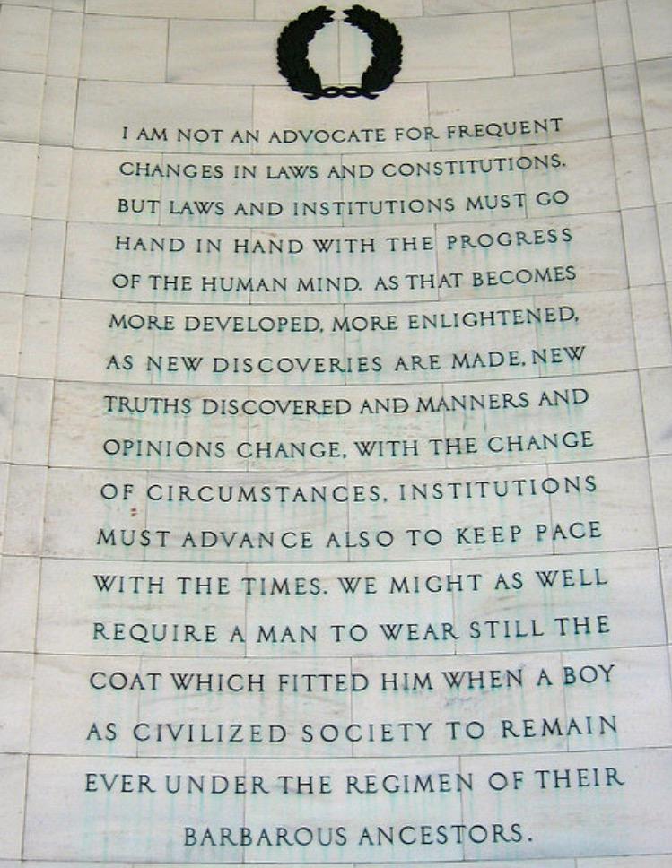 robdelaney's tweet photo. The @NRA &amp; the politicians they own must not know this T. Jefferson quote. The 2nd Amendment is a FUCKING BOY'S COAT. http://t.co/cKR0Nk4Uwm