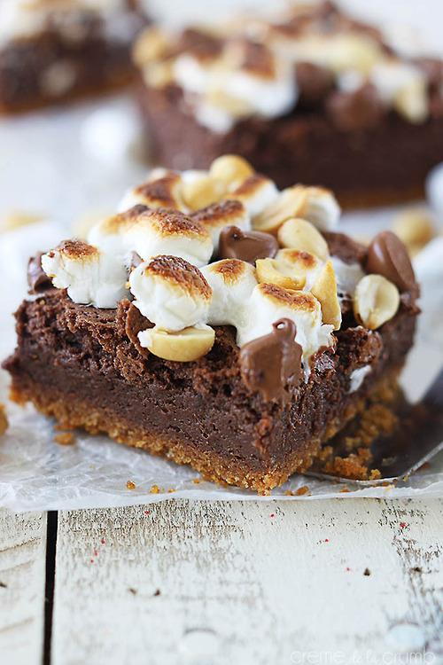 uchik1983's tweet photo. Rocky road s'mores bars. https://t.co/q52saGdYRn