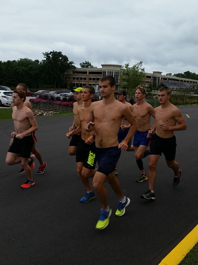 CUWFalcons's tweet photo. And the @CUWXCTF men's team heading out for run at camp week #falconsoar http://t.co/VuChxoUlrD