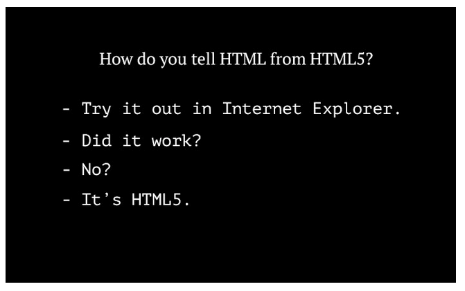 BlueJayInter's tweet image. HTML5 test #geek #joke