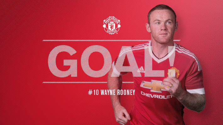 ManUtd's tweet photo. 20' - GOAL! Club Brugge 0 #mufc 1. Rooney scores! http://t.co/G3n9PTWWS6