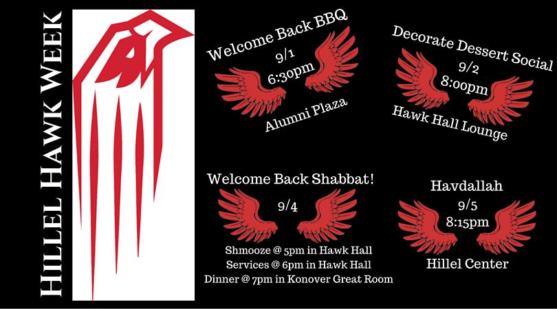 UHartHillel's tweet photo. We are so excited for our #WelcomeBackWeek line up! Check out our events for next week! http://t.co/BY1AjuQy36