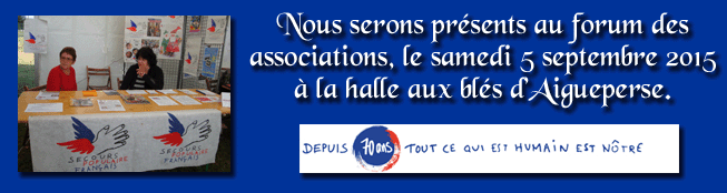 JeanClaudeMerle's tweet photo. #ForumDesAssociations 5 sept 2015 à #Aigueperse Stand du #SPFAigueperse http://t.co/LCeOxBkjgI