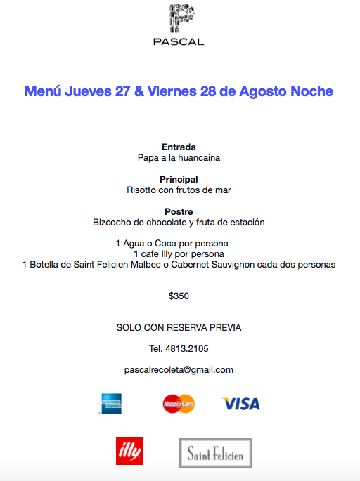 PascalRecoleta's tweet photo. #MenuNoche Jueves 27 y Viernes 28 Menu Saint Felicien. Reserva al 4813.2105. Libertad 1356 entre Quintana y Alvear. http://t.co/Ujk8bXUDNq