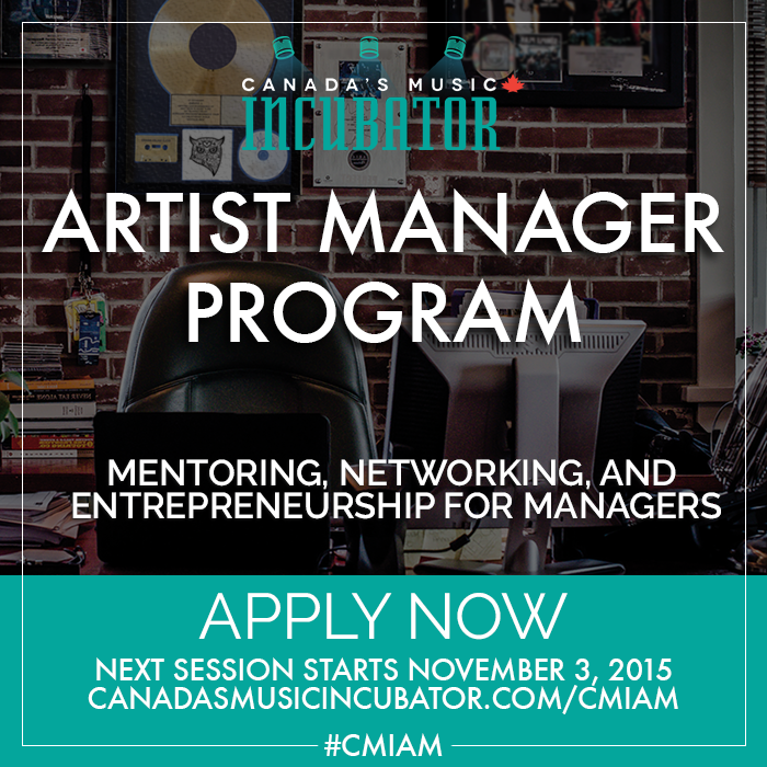 CMincubator's tweet photo. Proud to announce our Artist Manager Program #CMIAM, in partnership w/ @CoalitionMUS taking place this fall @YDSquare http://t.co/qG6N002dbq