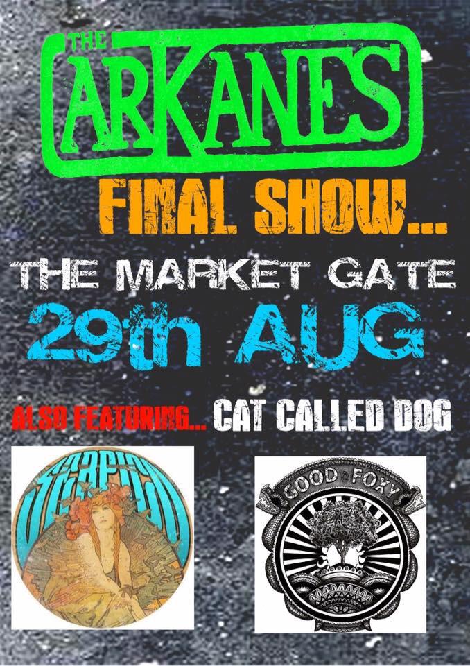 The Arkanes last ever show! This Saturday at the Market Gate in Skelmersdale. It's free entry so come get some! cp