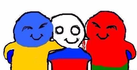 #БратскиеНароды
Украина, Беларусь и Россия :3