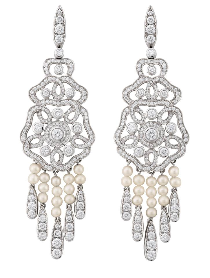 أقراط على شكل ثريا من جيرارد #داماس