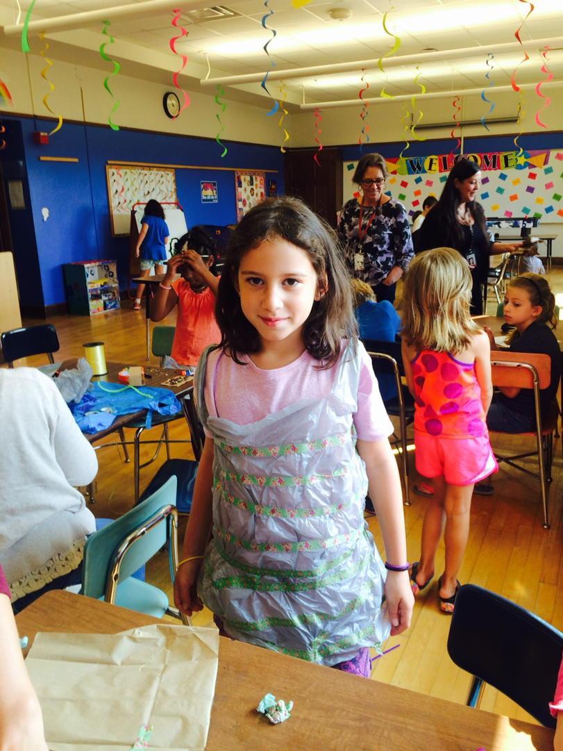 SLPKidsPlace's tweet photo. Behind the scenes: Designing a dress for the Trashin" Show http://t.co/Qdwr8vJlV1