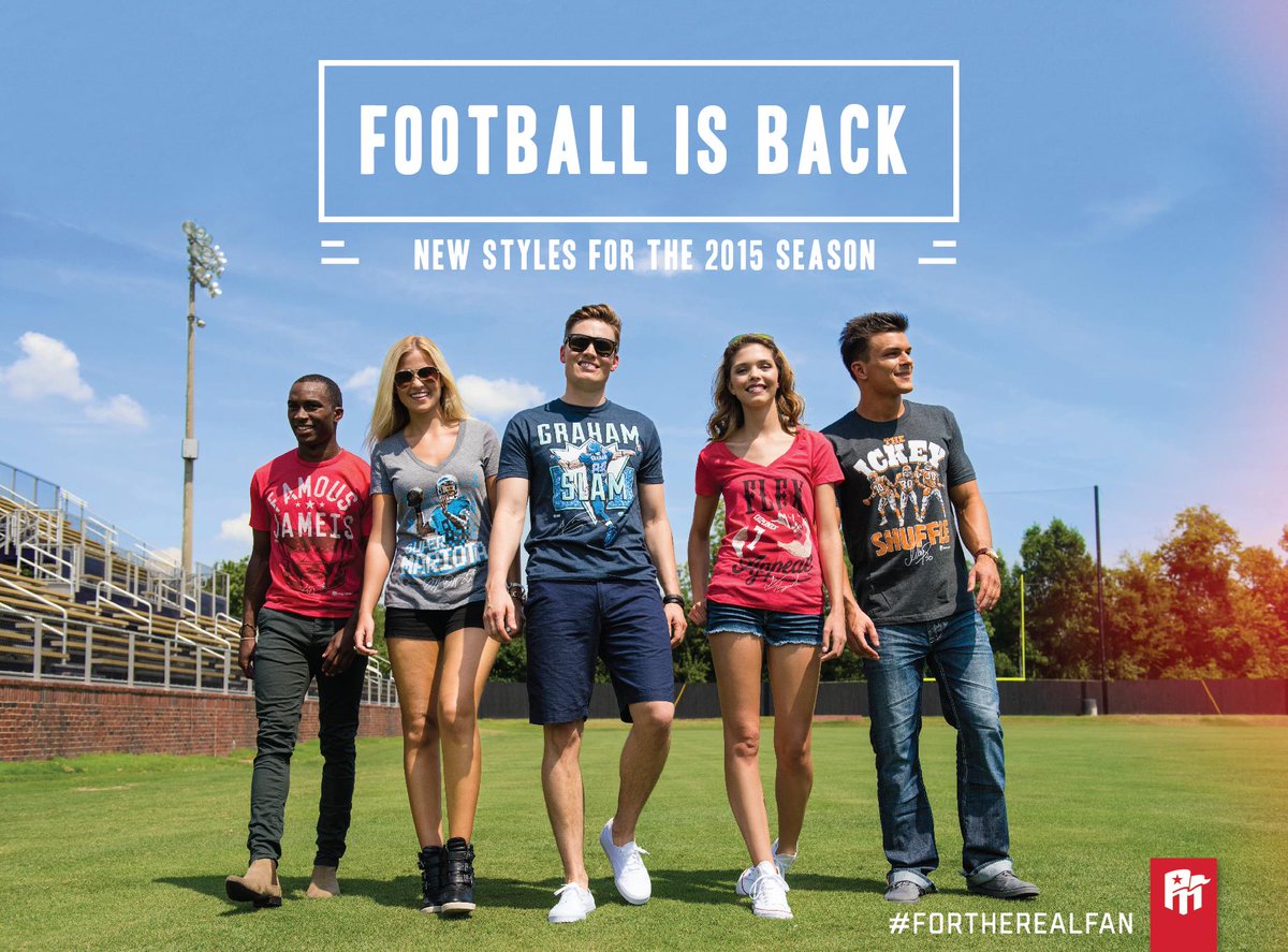 promerch's tweet photo. Football is back..
Check out all the new designs for the 2015 Season now!
http://t.co/AWmCxrAbLR #fortherealfan http://t.co/w49Im73uhl