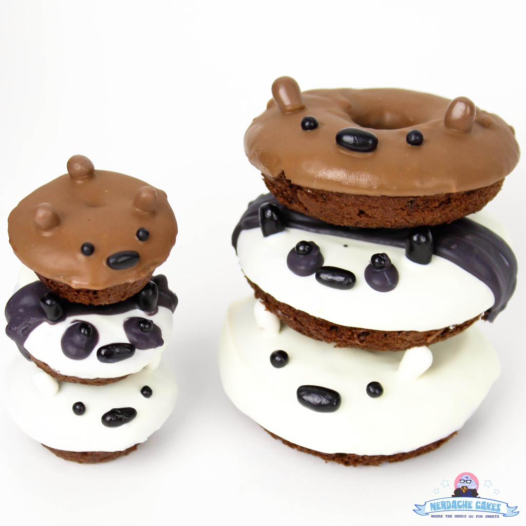 NerdacheCakes's tweet photo. Make your own #BearStack- er, a #DonutStack! Get the recipe here: http://t.co/u42rx6EhG8 @cartoonnetwork #WeBareBears http://t.co/5LV7dLLksD