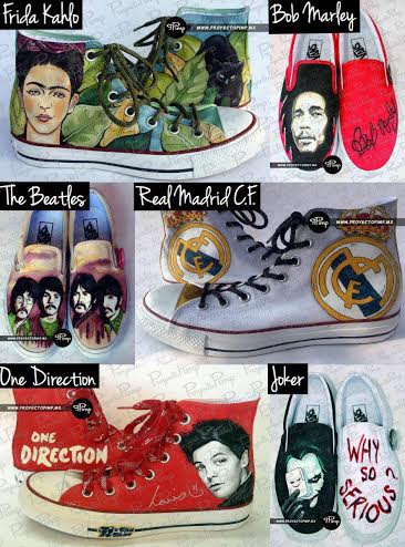 IsabelleNavaa's tweet photo. Estos son algunos de los tenis que @ProyectoPimp ha pintado a mano. Chécalos todos en: http://t.co/sdtuBDiQ1E http://t.co/SenpT1ZArc