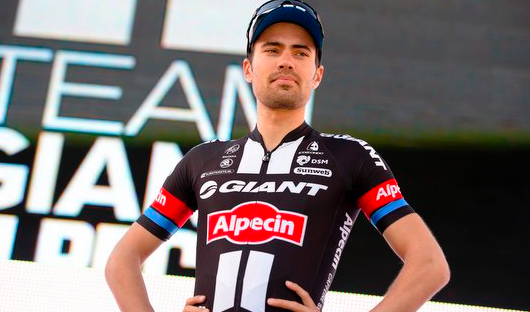 LimburgCB's tweet photo. Congrats to @tom_dumoulin taking the red leaders jersey @lavuelta. You make the #crossborder province #Limburg proud. http://t.co/r80CzISabE