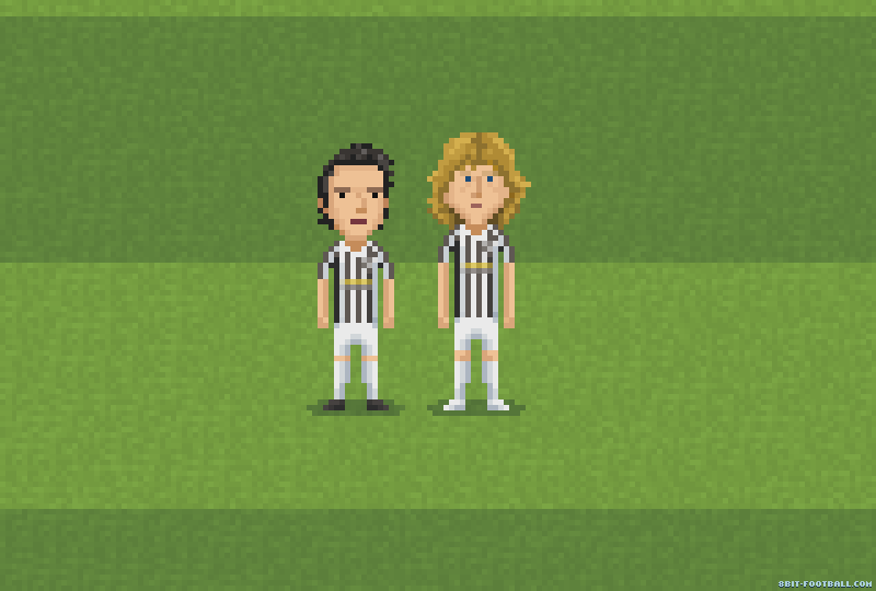 8bitfootball's tweet photo. Alessandro Del Piero and Pavel Nedved. #16bitfootball http://t.co/LgNkB1H01b