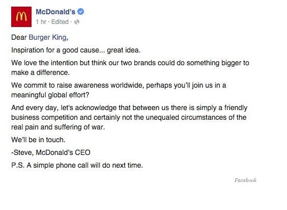 Dzonido's tweet photo. La respuesta más chafa que McDonalds pudo dar a la #McWhopperProposal
https://t.co/wTaQ6hDZmT
#Ads #Publicidad http://t.co/r2eOUqxbDp