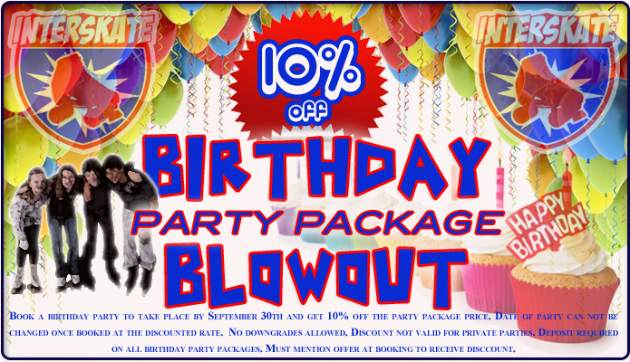 interskate's tweet photo. Have a #birthday coming up?? Parties are always better in the rink! Especially when you save money! http://t.co/zDOb5qSFwd