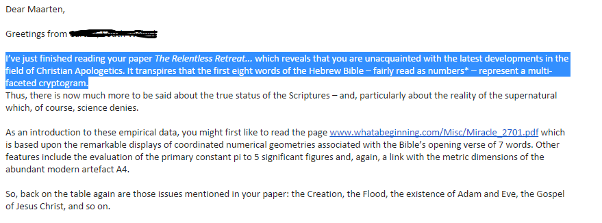 mboudry's tweet photo. Any sufficiently sophisticated Theology is indistinguishable from parody (cf. Clarke's Third Law) In my mailbox. http://t.co/uyErn0r8Q0