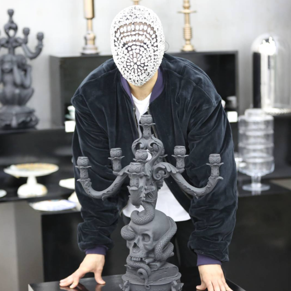4conceptstore's tweet photo. TABLES TURN, BRIDGES BURN @Theglowingmask in store w/ Haider Ackermann + Seletti at #4conceptstore @SELETTIworld http://t.co/9eVwc23OBN