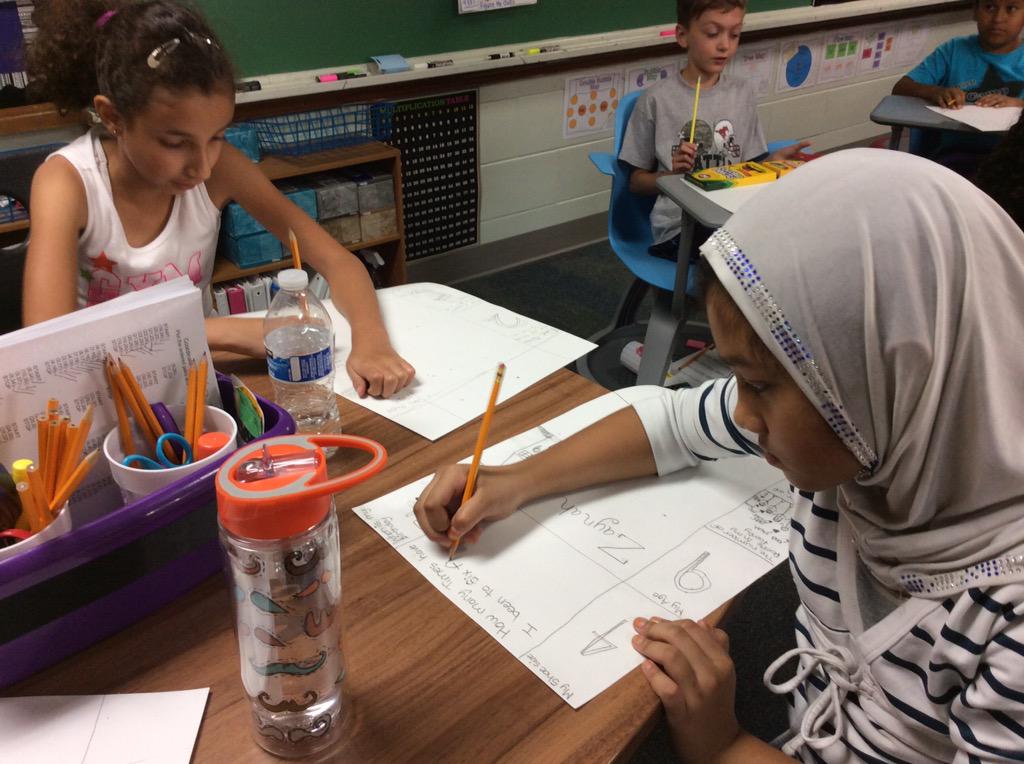 Pinkasweeney's tweet photo. Getting to know each other through math! Figure me out!! #pinkcreates http://t.co/OYk1dgTqpx