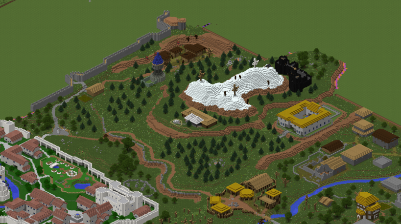 OSRSMinecraft's tweet photo. Gonna finish up interiors in the @OldSchoolRS  Goblin Village then wrap up Tutorial Island today too. http://t.co/t4wd8um8zF