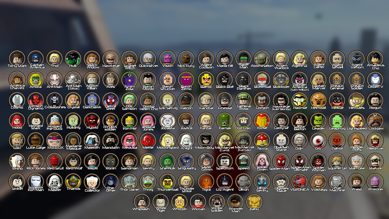 Lego marvel avengers all characters hotsell