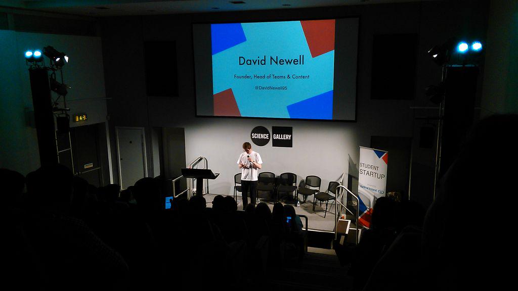GymrApp's tweet photo. @DavidNewell95 giving a great introduction for tonight's @StudentStartDub event! SS15 http://t.co/lZTSbzyOy0