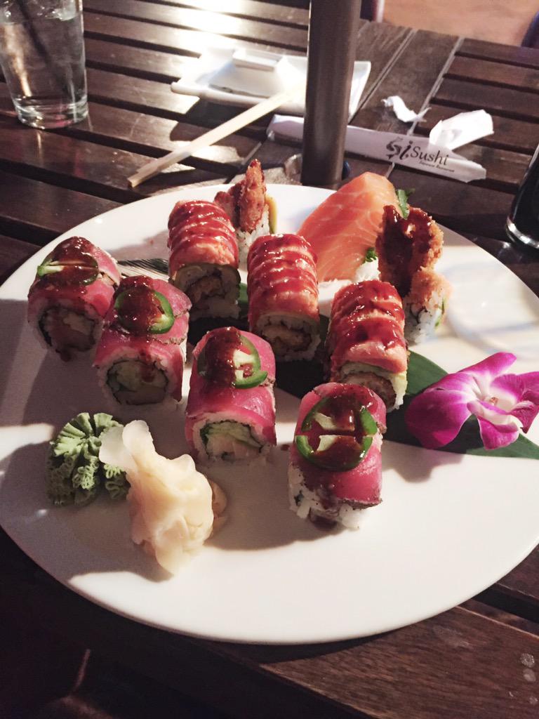 #sushi #denver <a href="/EaterDenver/">Eater Denver</a> <a href="/5280Magazine/">5280 Magazine</a> #foodie #foodporn I-Sushi Denver/Santa Fe. Gr8 Value/very pleased