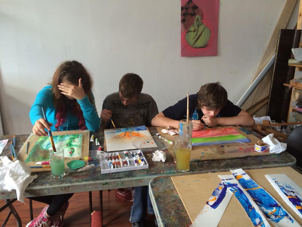 Art with Rosie @exeter_phoenix  - thanks @NCS <a href="/Engage4LifeUK/">Engage4Life</a> <a href="/YoungDevon/">Young Devon</a> <a href="/YMCAExeter/">ymcaexeter</a>